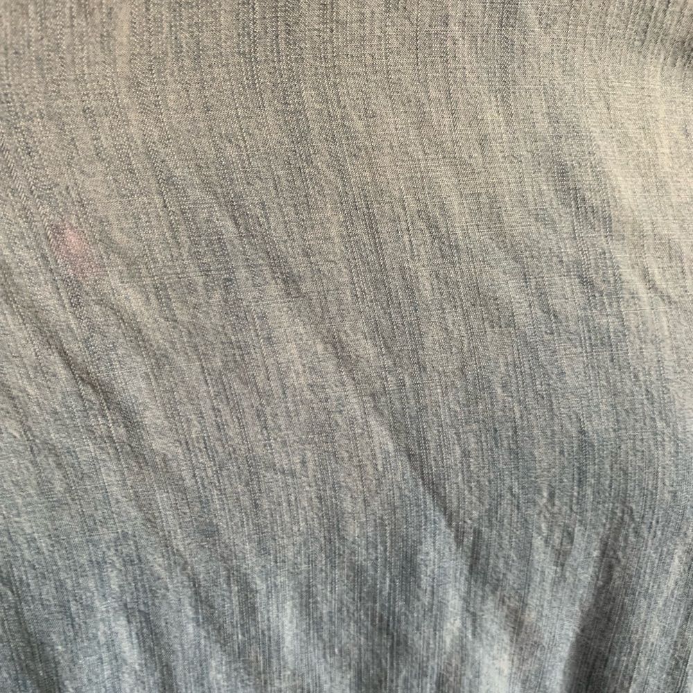 Mossimo Blue Sheath Ruffle One Shoulder Lyocell Chambray Denim Dress Sz Sml - Picture 10 of 12